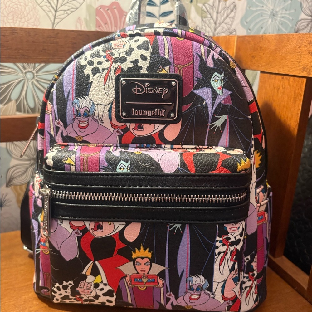 Loungefly X Disney Villains Backpack. NWT